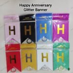 Glitter Anniversary Decoration Banner