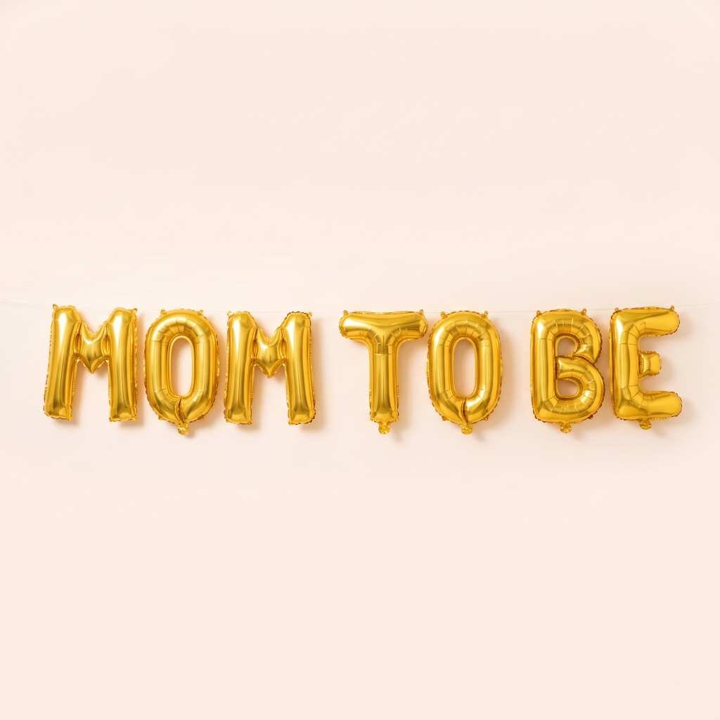 Mom To Be Foil Banner (2) Mom To Be Foil Banner - Image 1