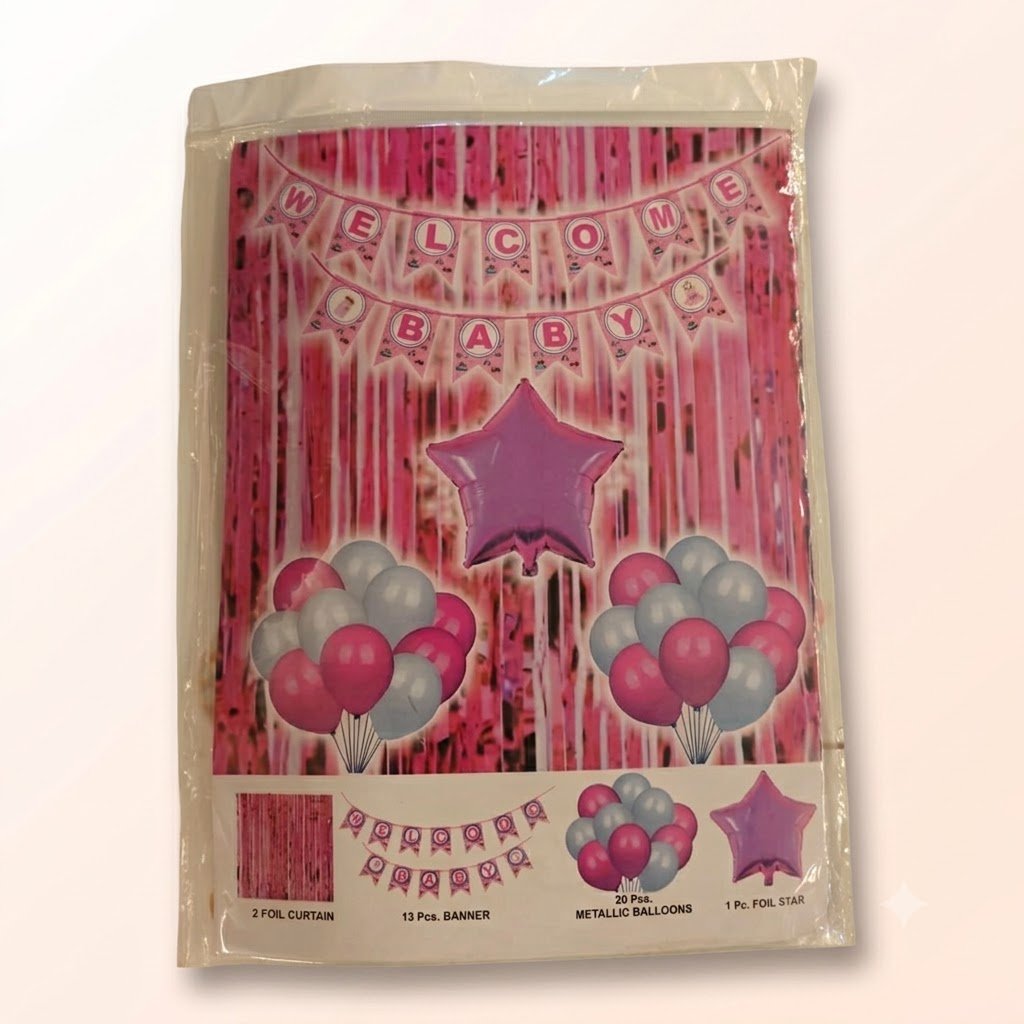 baby shower3 Baby Shower Foil Balloon Set - Image 1