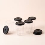 PET Glass Black Lid